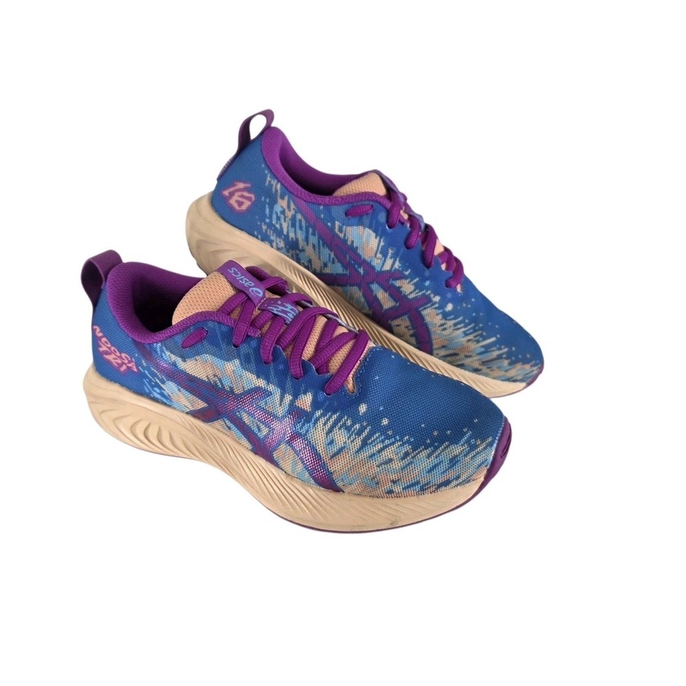 ASICS GEL-Noosa Tri 16 GS Kids Running Shoes 1014A346 Blue Purple Size 2.5 Y